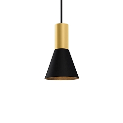 pendant luminaire ODREY CEILING SUSP 1.3 PAR16 GU10 IP20, gold, black matt 