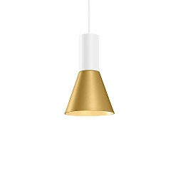 pendant luminaire ODREY CEILING SUSP 1.3 PAR16 GU10 IP20, gold, white matt 