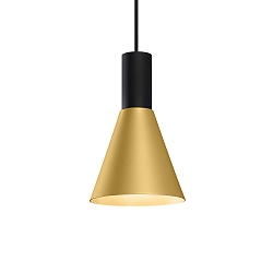 pendant luminaire ODREY CEILING SUSP 1.4 PAR16 GU10 IP20, gold, black matt 