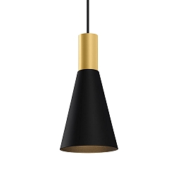 pendant luminaire ODREY CEILING SUSP 1.5 PAR16 GU10 IP20, gold, black matt 