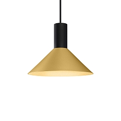 pendant luminaire ODREY CEILING SUSP 1.6 PAR16 GU10 IP20, gold, black matt 