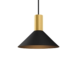 pendant luminaire ODREY CEILING SUSP 1.6 PAR16 GU10 IP20, gold, black matt 