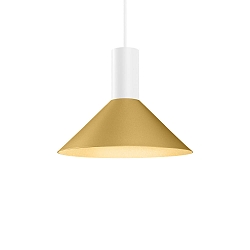 pendant luminaire ODREY CEILING SUSP 1.6 PAR16 GU10 IP20, gold, white matt 