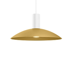 pendant luminaire ODREY CEILING SUSP 1.8 PAR16 GU10 IP20, gold, white matt 