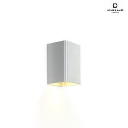 Luminaire mural DOCUS MINI 1.0 - PAR16 - UP OR DOWN haut, Bas,  1 flamme, angulaire GU10 IP20, aluminium bross gradable