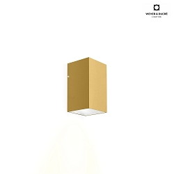LED Wandleuchte TRAIN 1.0, 1-seitig, 6W 2700K 390lm 36, CRi >90, dimmbar, gold