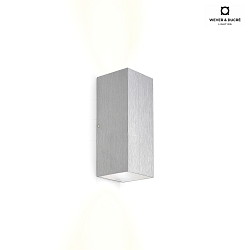 LED Wandleuchte TRAIN 2.0, 2-seitig, 8W 3000K 510lm 36, CRi >90, dimmbar, aluminium gebrstet