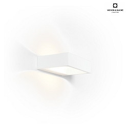 Lampada da parete BENTO 1.3 - UP&DOWN - 18CM su / gi, angolare IP20, opaco, bianco traffico dimmerabile
