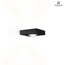 LED Wall luminaire LEENS 2.0, 2-sided, 2x 4W 3000K, CRi >90, dimmable, black