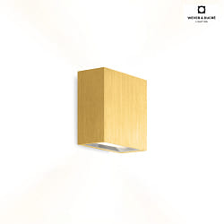 LED Wall luminaire CENTRAL 2.0, Up&Down, 8W 2700K, CRi >90, dimmable, gold