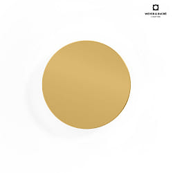 LED Wandleuchte MILES 2.0 ROUND, indirekt,  19cm, 8W 2700K, CRi >90, dimmbar, gold