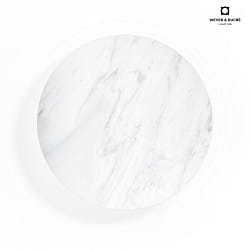 LED Wandleuchte MILES 3.0 ROUND, indirekt,  26cm, 8W 2700K, CRi >90, dimmbar, Marmor wei
