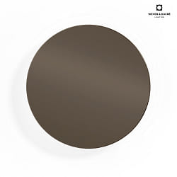LED Wandleuchte MILES 3.0 ROUND, indirekt,  26cm, 8W 3000K, CRi >90, dimmbar, bronze
