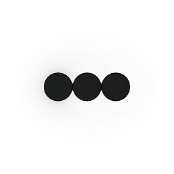 wall luminaire DOT WALL SURF 3.0 IP20, black matt dimmable