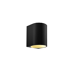 wall luminaire TRACE WALL SURF 1.0 IP20, champagner, black matt dimmable