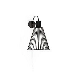 wall luminaire WIRO 1.0 CONE WALL SURF E27 IP20, black dimmable