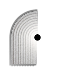 wall luminaire TAPIS SOFT WALL SURF 4.0 IP20, grey, marble dimmable