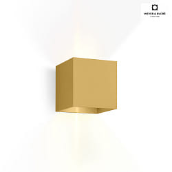 LED Wandleuchte BOX 2.0, Up&Down, 6W 1800-2850K 2x200lm, dimmbar, gold