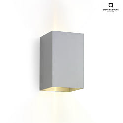 LED Wandleuchte BOX 3.0, Up&Down, 6W 1800-2850K 2x200lm, dimmbar, aluminium