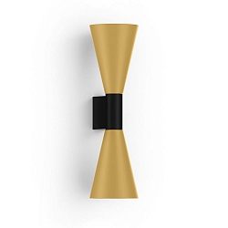 wall luminaire ODREY WALL SURF 2.5 PAR16 GU10 IP20, gold, black matt 