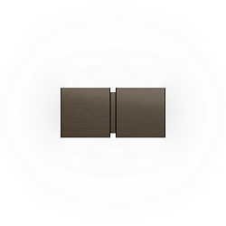 Wandleuchte CG SQUARE 2P SMALL, G9, IP20, bronze