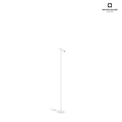 floor lamp MATCH 1.0 adjustable, UGR < 19, with cord dimmer IP20, mat, traffic white dimmable
