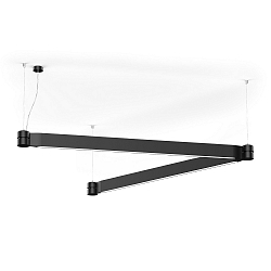 LED Systemleuchte ELLO SYSTEM 1.0, 21,7W, 3000K, 1170lm, IP20, DALI dimmbar, schwarz