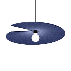 Pendelleuchte SPIRRA SOFT 1.0, E27, IP20, Kabel 600cm, Filz indigoblau