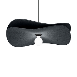 Pendelleuchte WAVE SOFT 2.0, E27, IP20, Kabel 250cm, Filz anthrazit