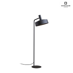 Stehleuchte ROOMOR 1.0 - PAR16, GU10, mit Schnurschalter, Schirm  40.5cm, tiefschwarz, matt