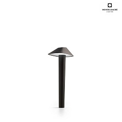 LED Akku-Tischleuchte REVER DINING 2.0, IP23, 2700K, mit Touch-Dimmer + Magnetfu, schwarz