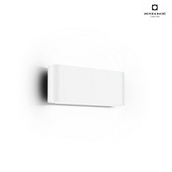 outdoor wall luminaire KIOSK 1.0 up / down, with lens optics IP65, white matt dimmable
