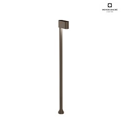 outdoor luminaire KIOSK 1.1 1 flame, adjustable, without socket IP65, bronze, mat dimmable