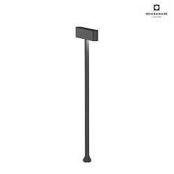 outdoor luminaire KIOSK 1.2 2 flames, adjustable, without socket IP65, anthracite, mat dimmable