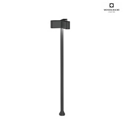 outdoor luminaire KIOSK 1.3 3 flames, adjustable, without socket IP65, anthracite, mat dimmable