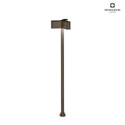 outdoor luminaire KIOSK 1.3 3 flames, adjustable, without socket IP65, bronze, mat dimmable