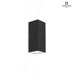 LED Outdoor Wall luminaire TRAIN 2.0, IP65, 2-sided, 8W 3000K 38, CRi >90, dimmable, black