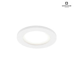 Outdoor LED Einbaustrahler INTRA 1.0 OPAL, IP65, 7W 3000K, CRi >90, dimmbar, wei