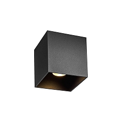 Plafoniera per esterni BOX OUTDOOR CEILING SURF 1.0 IP65, nero opaco dimmerabile