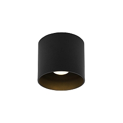 LED Outdoor Deckenleuchte RAY OUTDOOR CEILING SURF 1.0 LED 2700K B 8W 220-240VAC DIM CRI90, schwarz matt