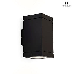 Applique da esterno TUBE CARR 2.0 su due lati IP65, nero dimmerabile
