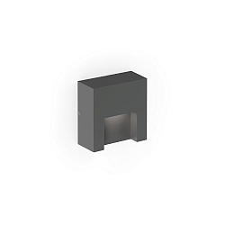 LED Outdoor Wandleuchte RETO WALL SURFACE OUTDOOR 0.8, eckig, 3,3W, 3000K, 105lm, IP65, anthrazitgrau