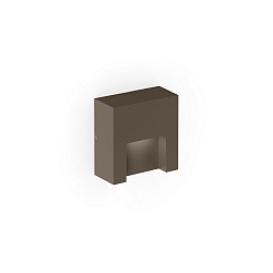 LED Outdoor Wandleuchte RETO WALL SURFACE OUTDOOR 0.8, eckig, 3,3W, 3000K, 105lm, IP65, bronze