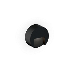 LED Outdoor Wandleuchte RETO ROUND WALL SURFACE OUTDOOR 0.8, rund, 3,3W, 3000K, 105lm, IP65, schwarz