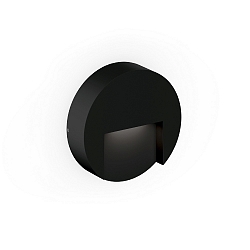 LED Outdoor Wandleuchte RETO ROUND WALL SURFACE OUTDOOR 1.3, rund, 5,1W, 3000K, 160lm, IP65, schwarz