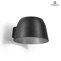 Applique da esterno SWAM 1.0 IP65, nero dimmerabile