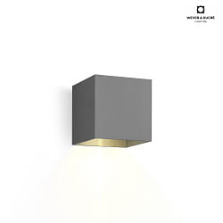 LED Outdoor Wall luminaire BOX 1.0, IP65, up or down, 6W 3000K 400lm, dimmable, dark grey