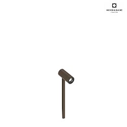 Luce del picco di terra GEO 1.0 - 24V PLUG&PLAY con spina, on/off, Plug&Play IP65, bronzo 
