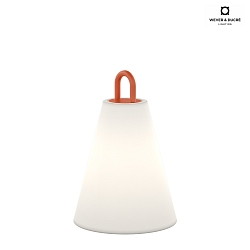 Lampadaire  accu COSTA 1.0 Tunable White, commutable, avec poigne IP65, orange, blanche gradable