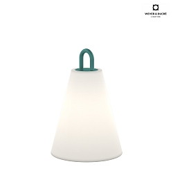 Lampada da terra a batteria COSTA 1.0 Tunable White, commutabile, con maniglia IP65, Blu, Bianco dimmerabile